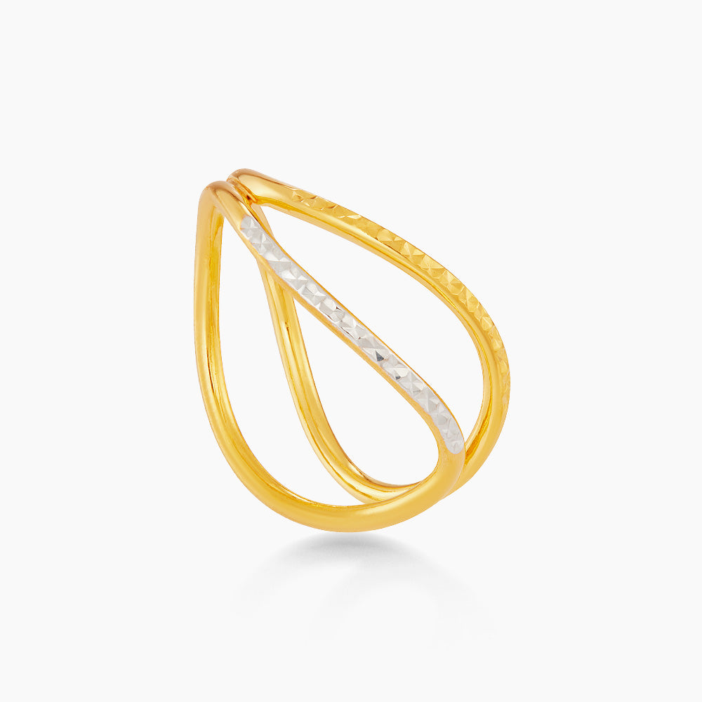 916/22K Yellow and White Gold Ring 6200043YW2