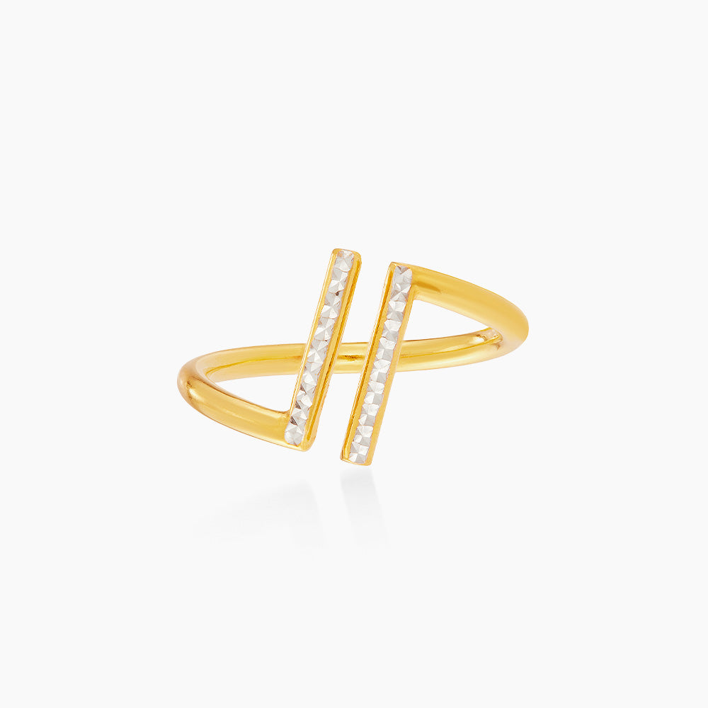 916/22K Yellow and White Gold Ring 6200044YW1