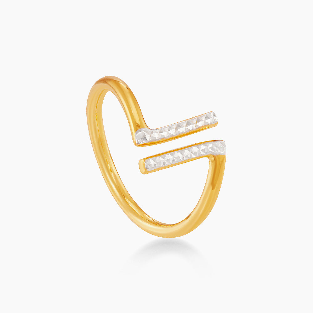 916/22K Yellow and White Gold Ring 6200044YW1