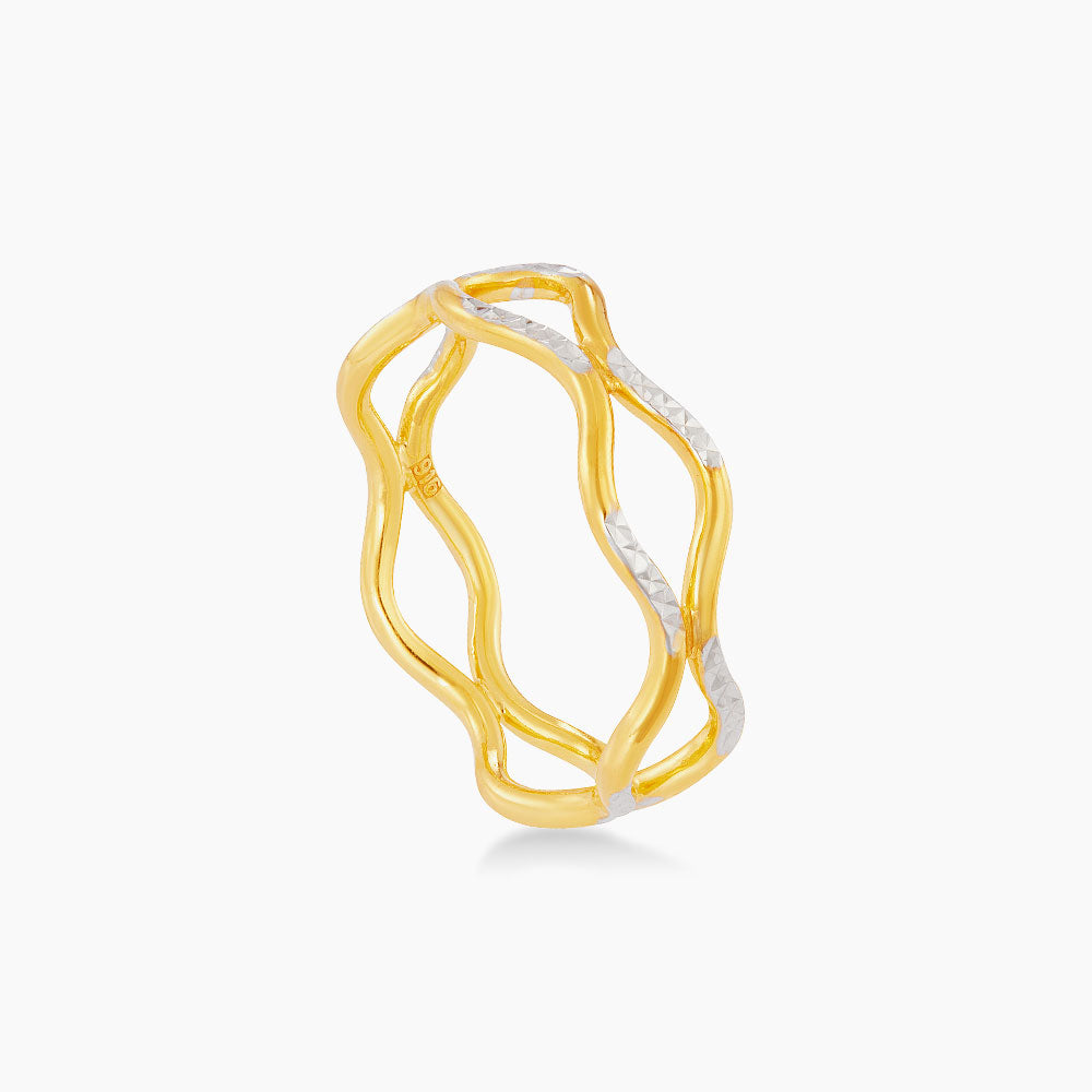 916/22K Yellow and White Gold Ring 6200047YW