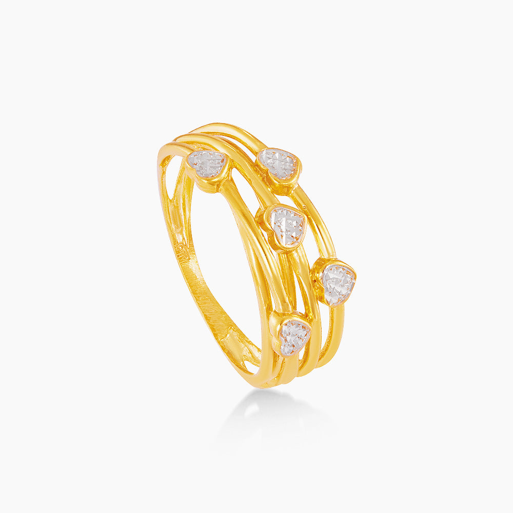 916/22K Yellow and White Gold Ring 6200056YW