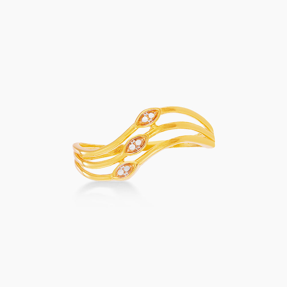 916/22K Yellow and White Gold Ring 6200060YW