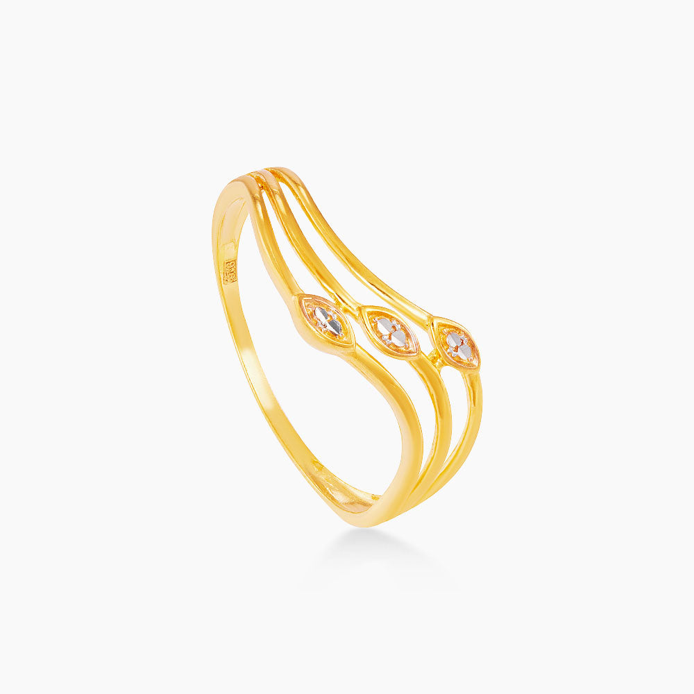 916/22K Yellow and White Gold Ring 6200060YW