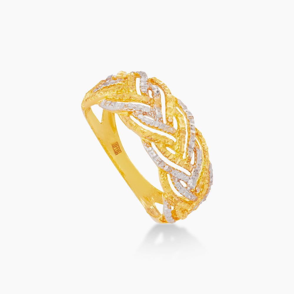 916/22K Yellow and White Gold Ring 6200063YW