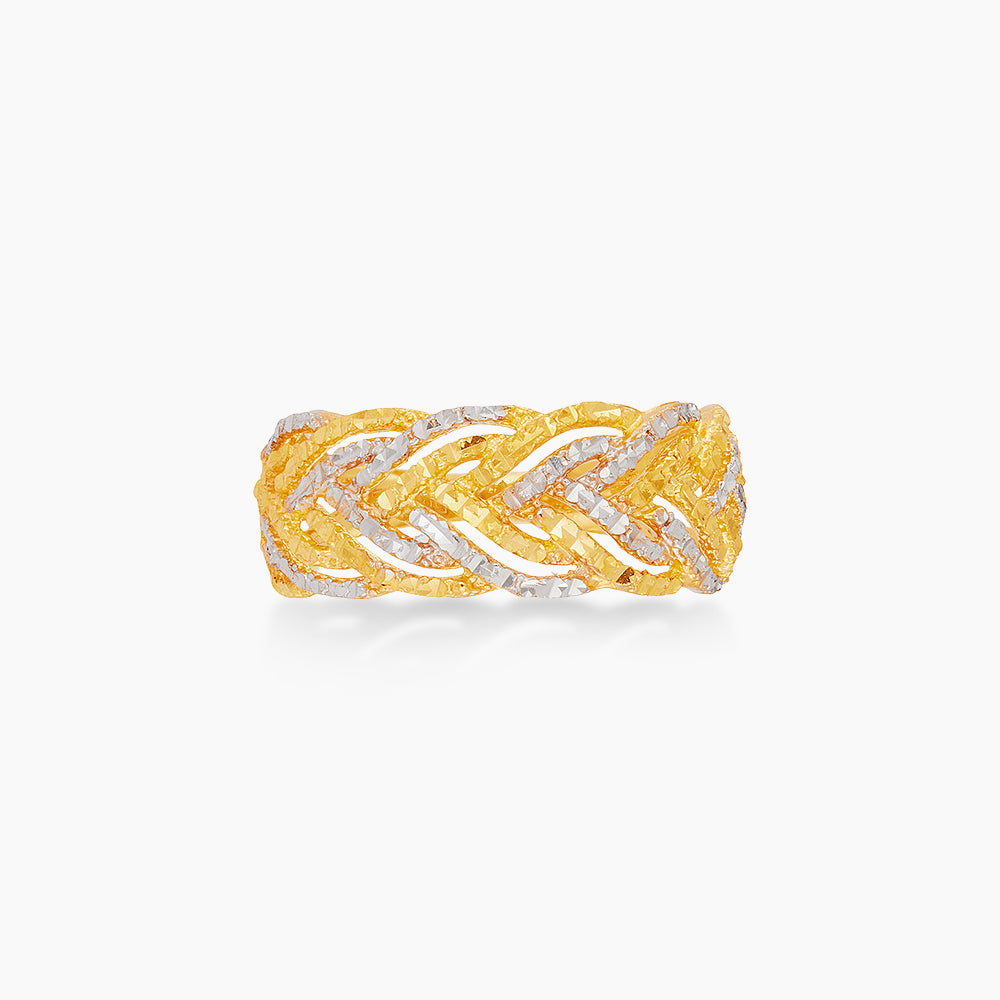 916/22K Yellow and White Gold Ring 6200063YW