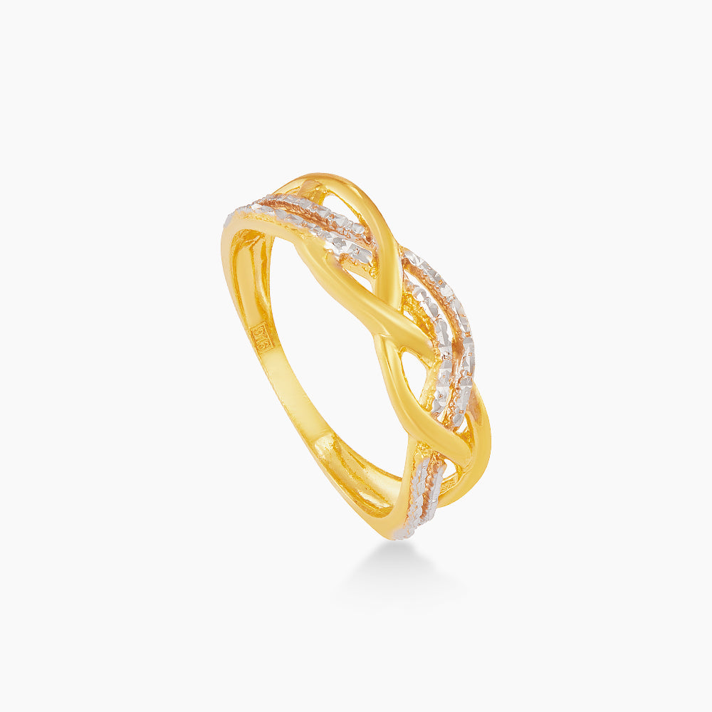916/22K Yellow and White Gold Ring 6200064YW