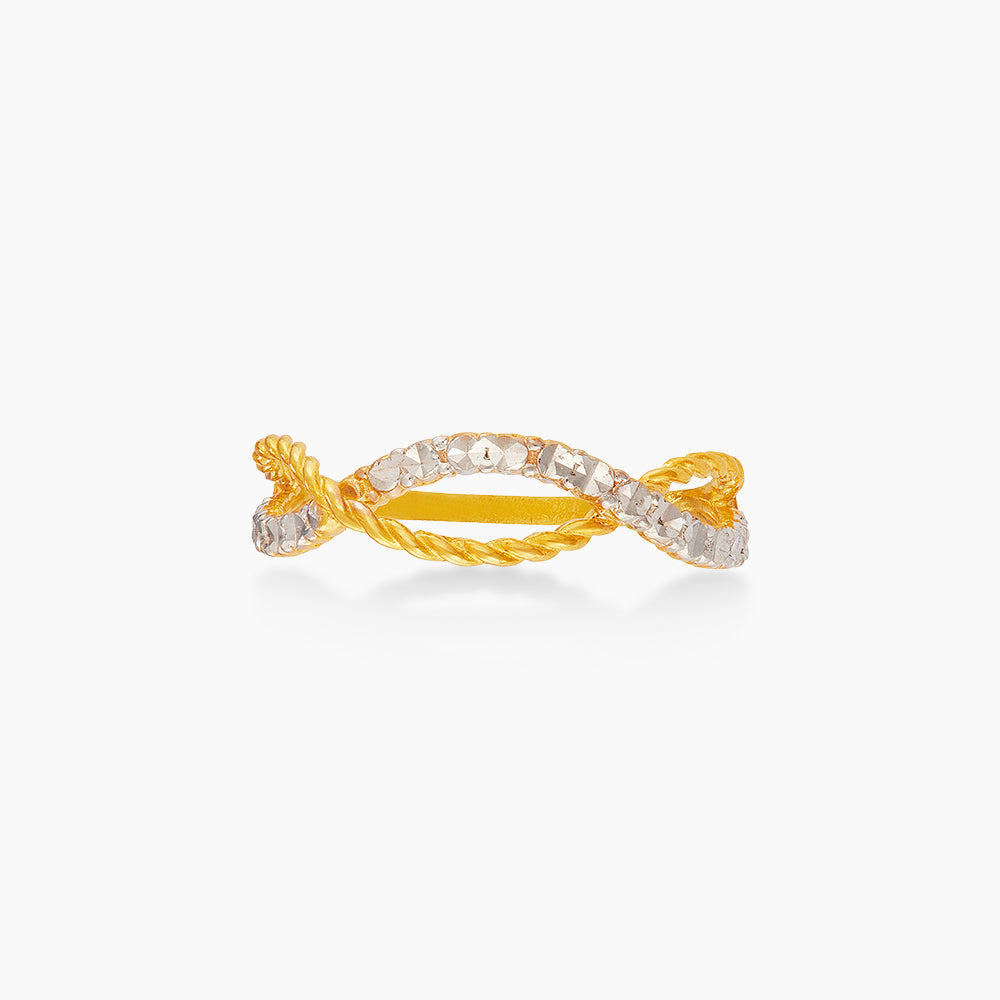 916/22K Yellow and White Gold Ring 6200065YW