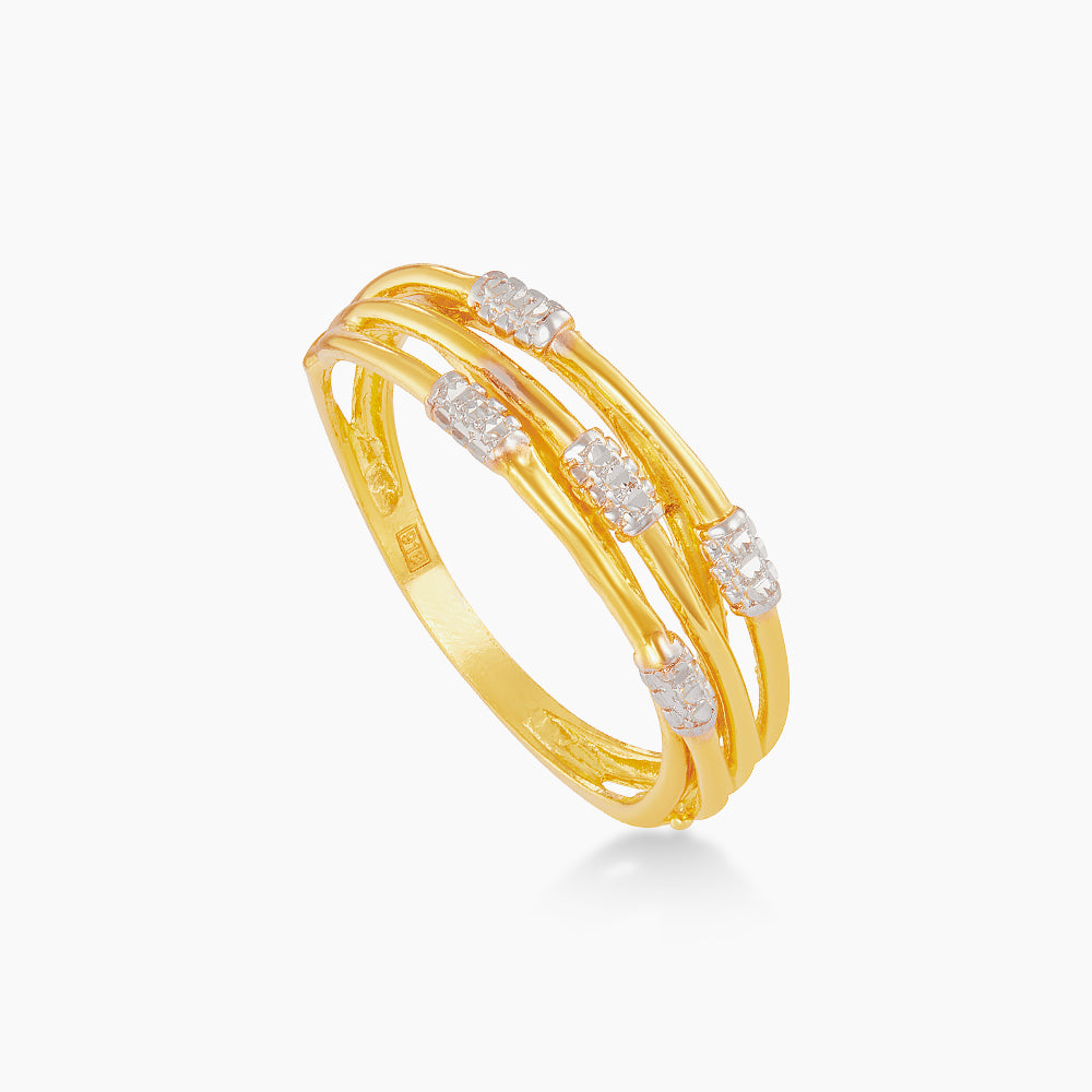 916/22K Yellow and White Gold Ring 6200070YW