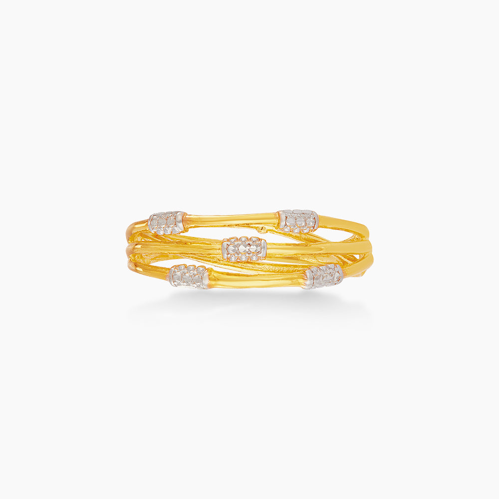 916/22K Yellow and White Gold Ring 6200070YW