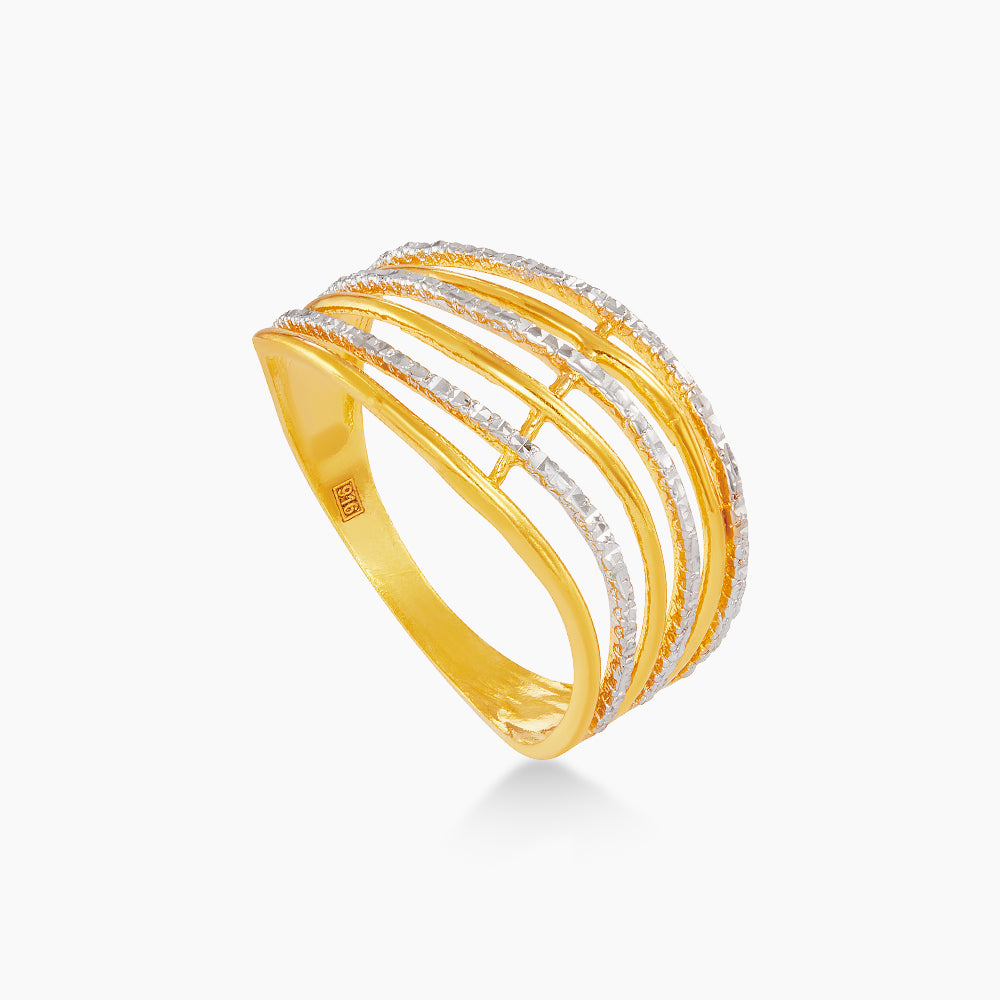 916/22K Yellow and White Gold Ring 6200074YW