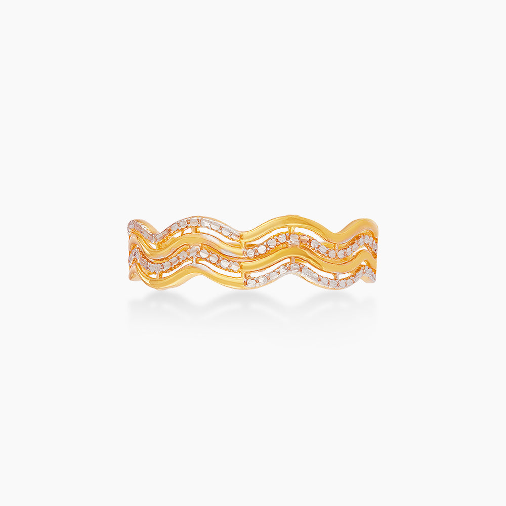 916/22K Yellow and White Gold Ring 6200075YW