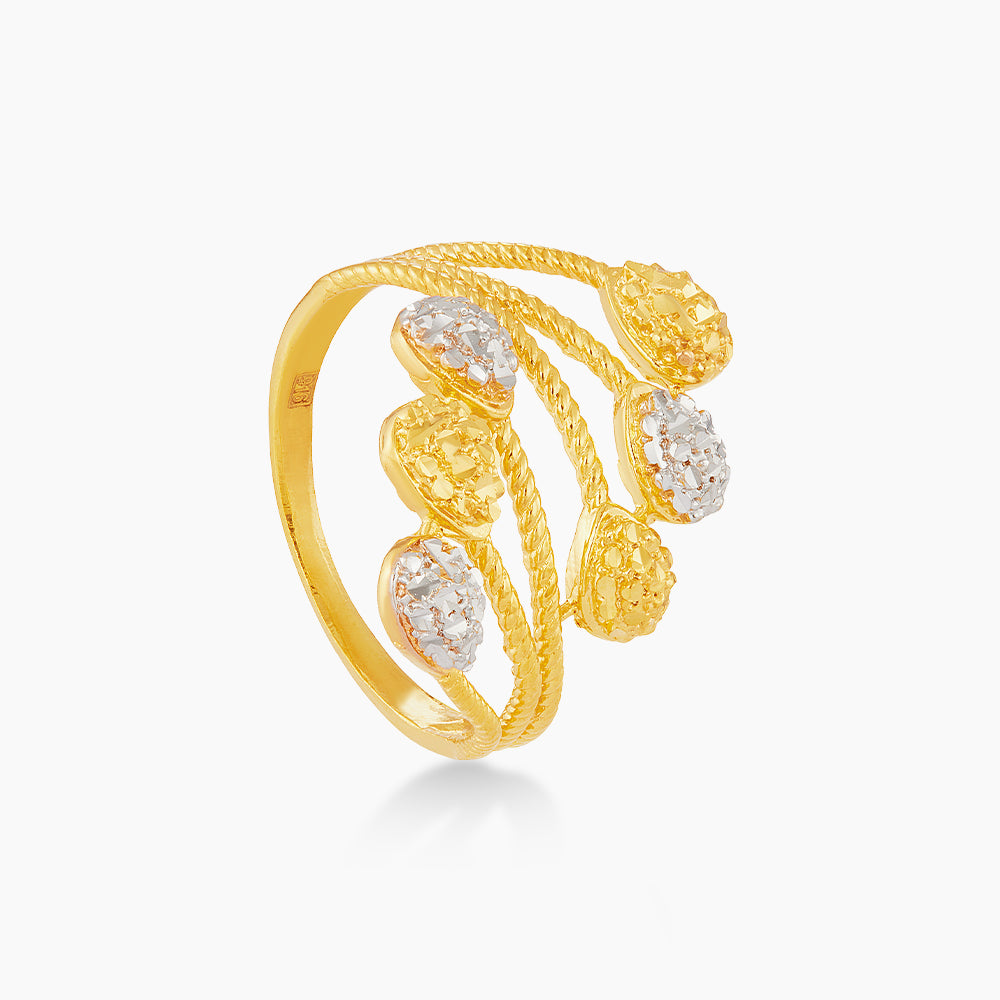 916/22K Yellow and White Gold Ring 6200079YW