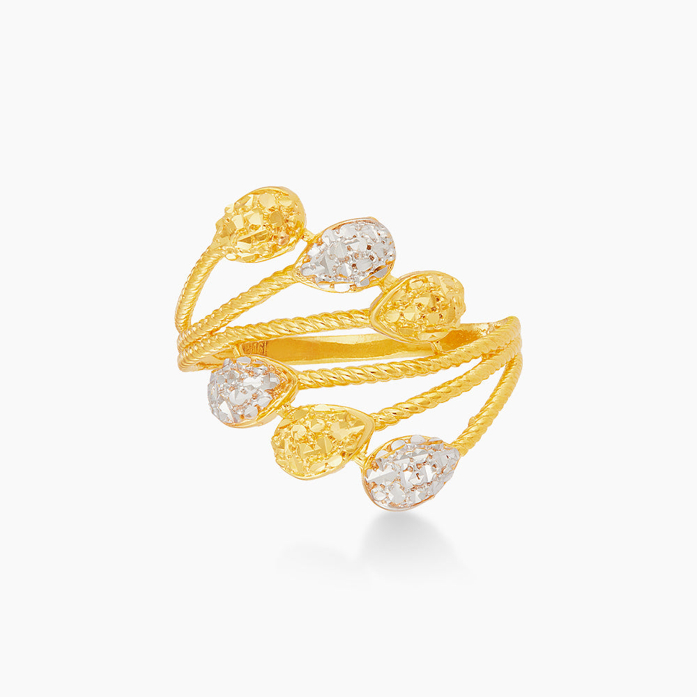 916/22K Yellow and White Gold Ring 6200079YW