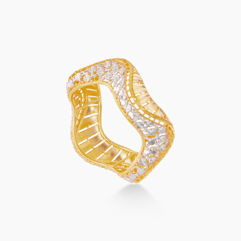 916/22K Yellow and White Gold Ring 6200080YW