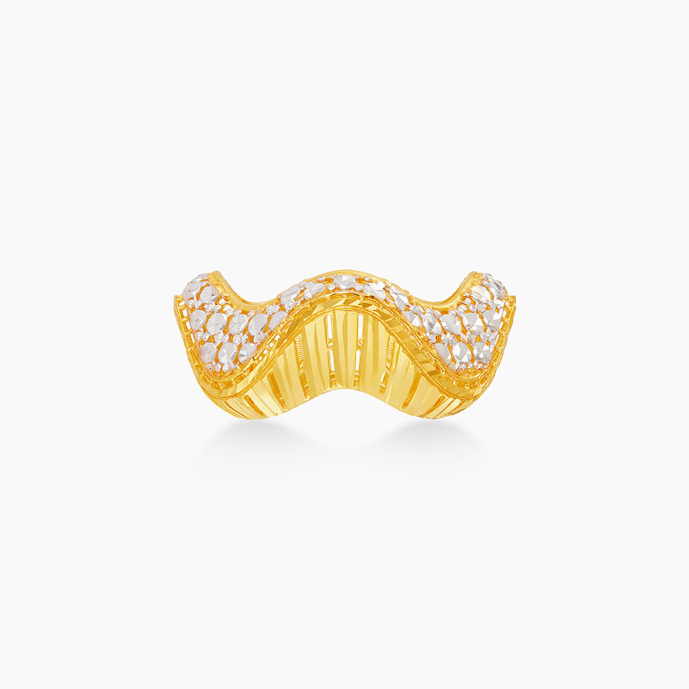 916/22K Yellow and White Gold Ring 6200080YW