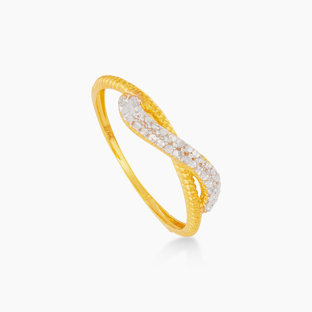 916/22K Yellow and White Gold Ring 6200082YW