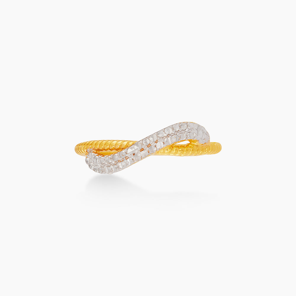 916/22K Yellow and White Gold Ring 6200082YW