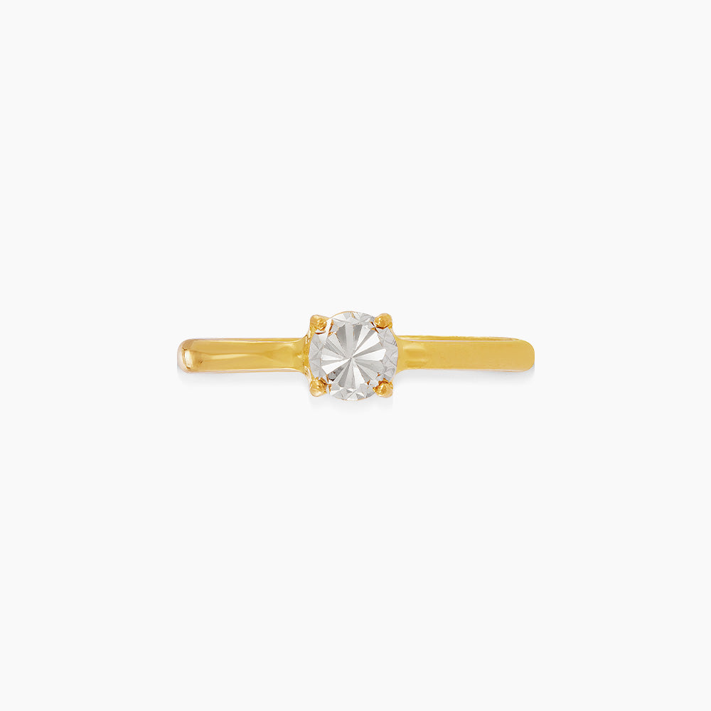 916/22K Yellow and White Gold Ring 6200125YW