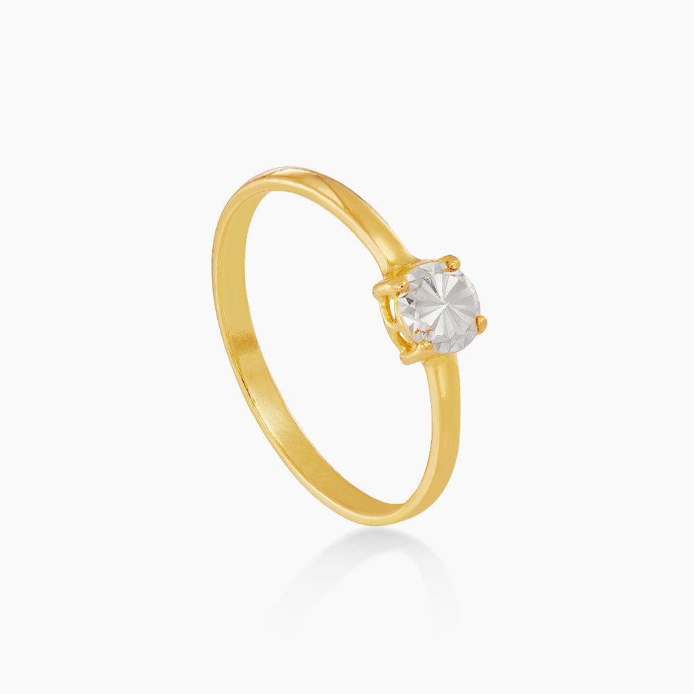 916/22K Yellow and White Gold Ring 6200125YW