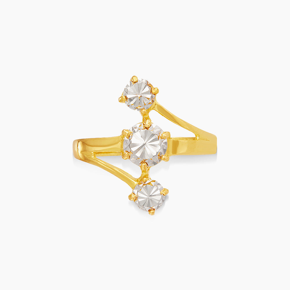 916/22K Yellow and White Gold Ring 6200127YW