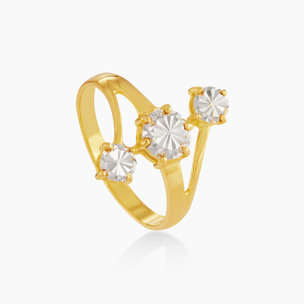 916/22K Yellow and White Gold Ring 6200127YW
