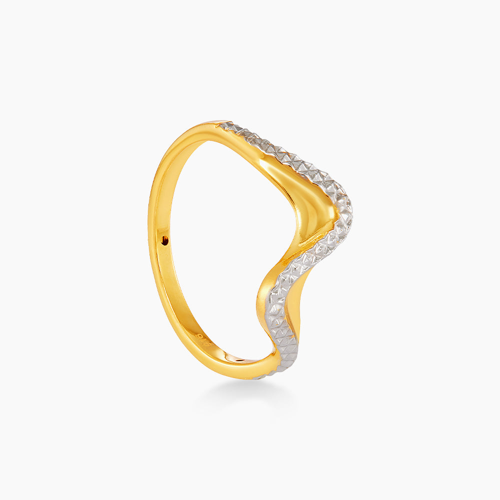 916/22K Yellow and White Gold Ring 6200148YW
