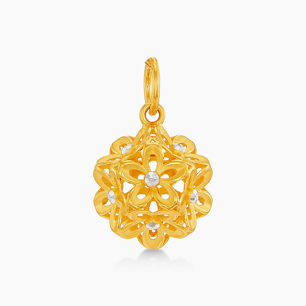 916/22K Yellow and White Gold Pendant 6400003YWSS