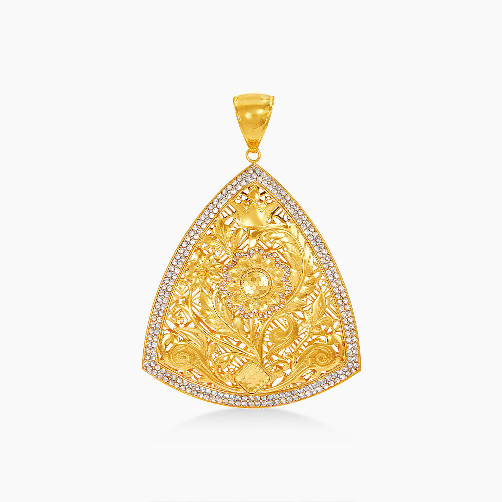 916/22K Yellow and White Gold Pendant 6400004YW(P2)
