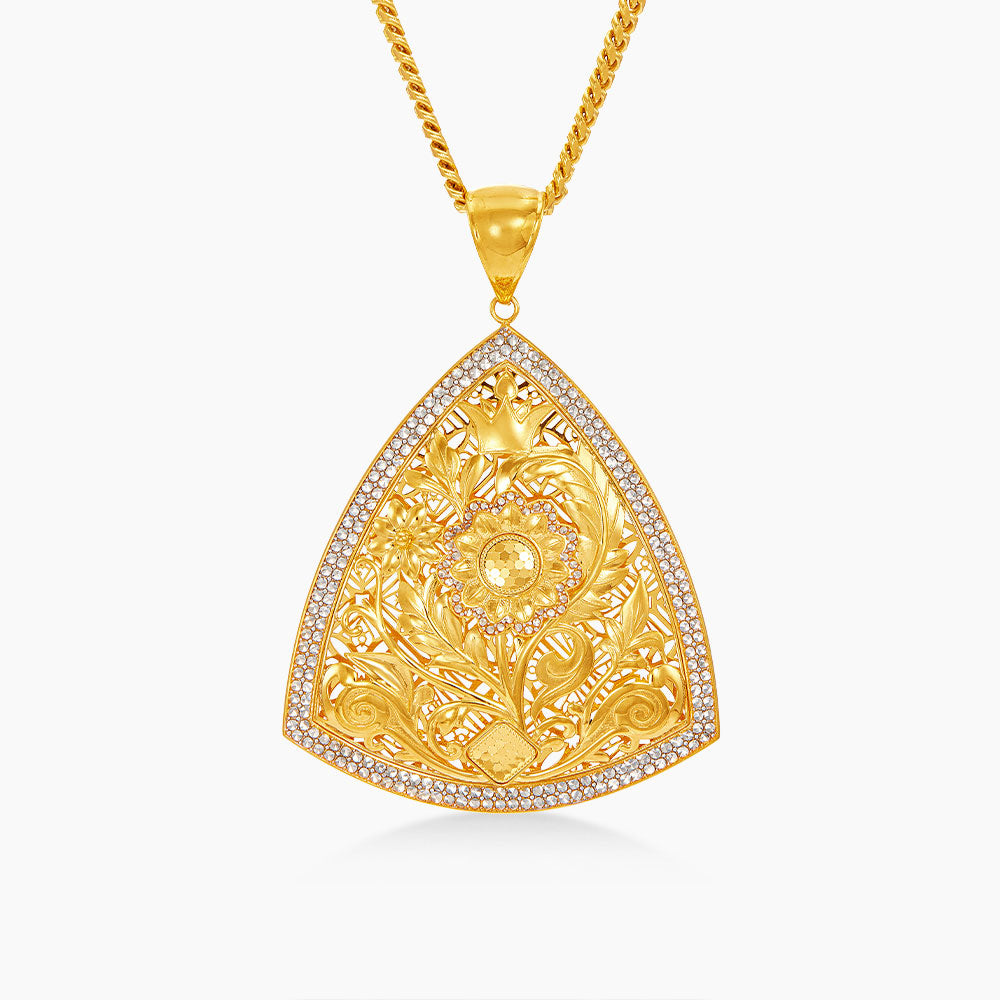 916/22K Yellow and White Gold Pendant 6400004YW(P2)