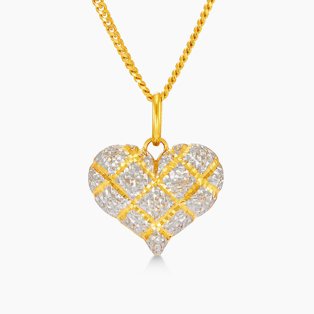 916/22K Yellow and White Gold Pendant 6400005YWL