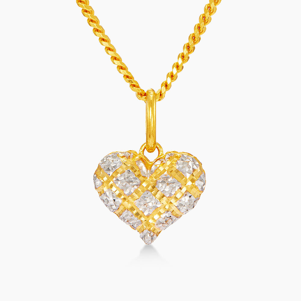 916/22K Yellow and White Gold Pendant 6400005YWS