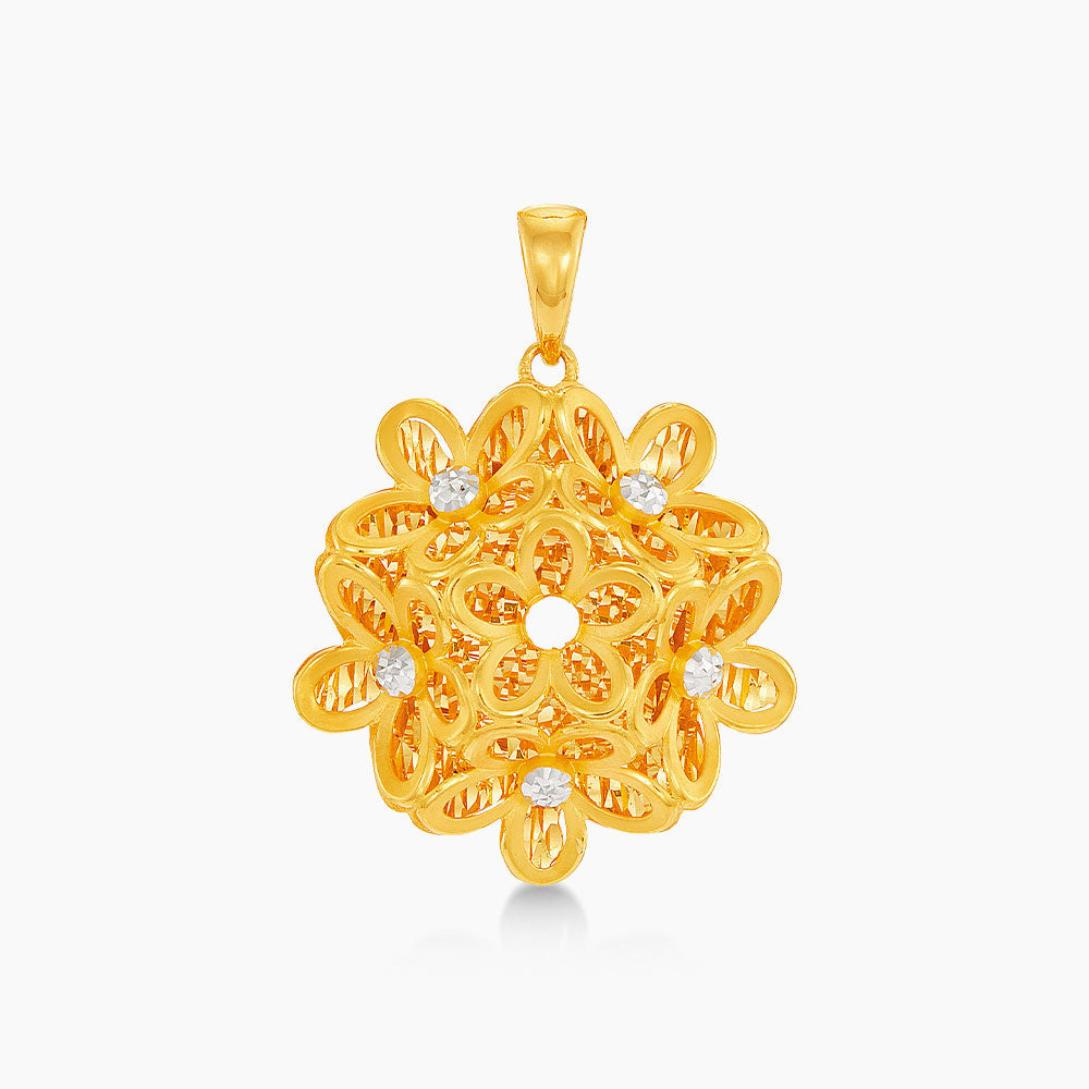 916/22K Yellow and White Gold Pendant 6400015YWS