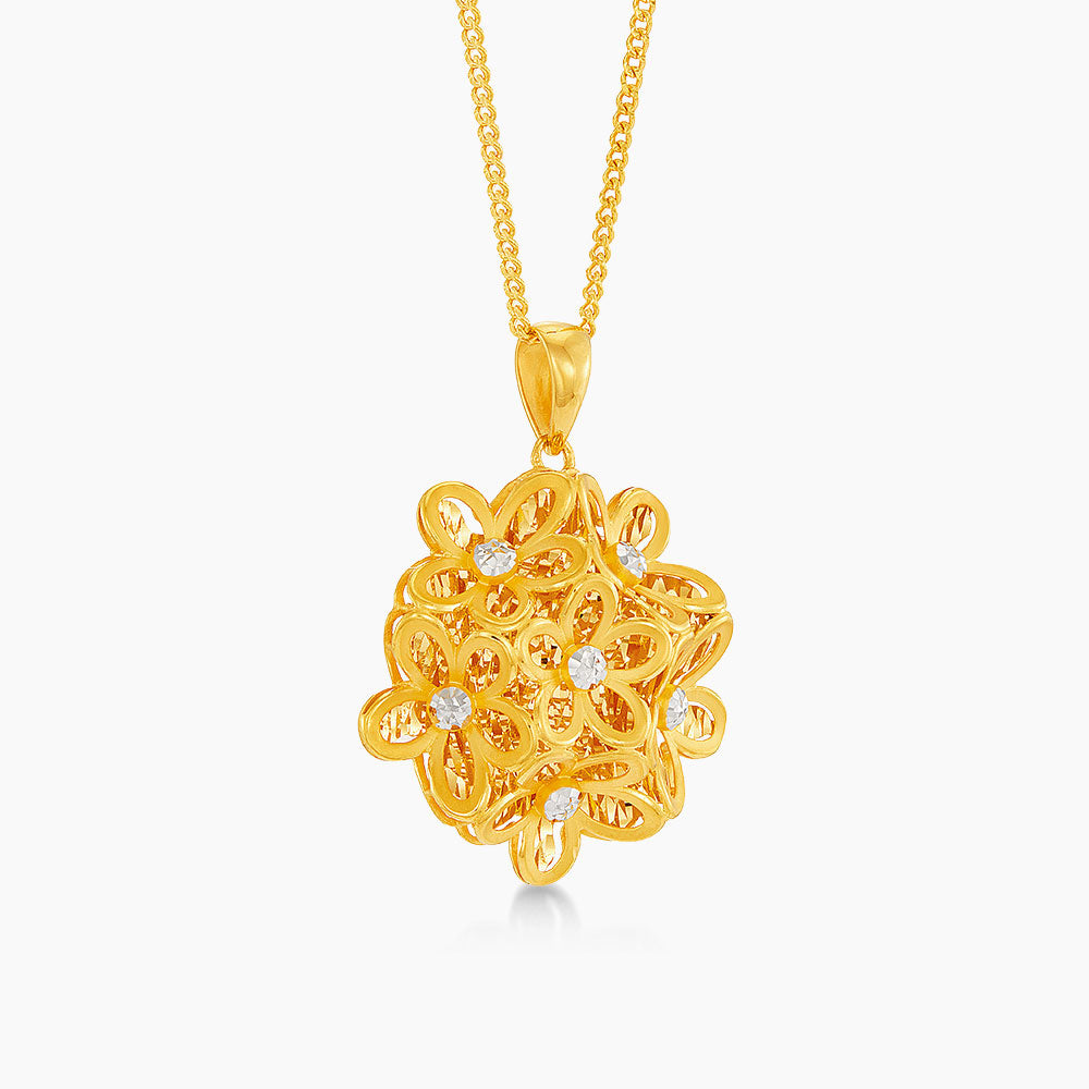 916/22K Yellow and White Gold Pendant 6400015YWS