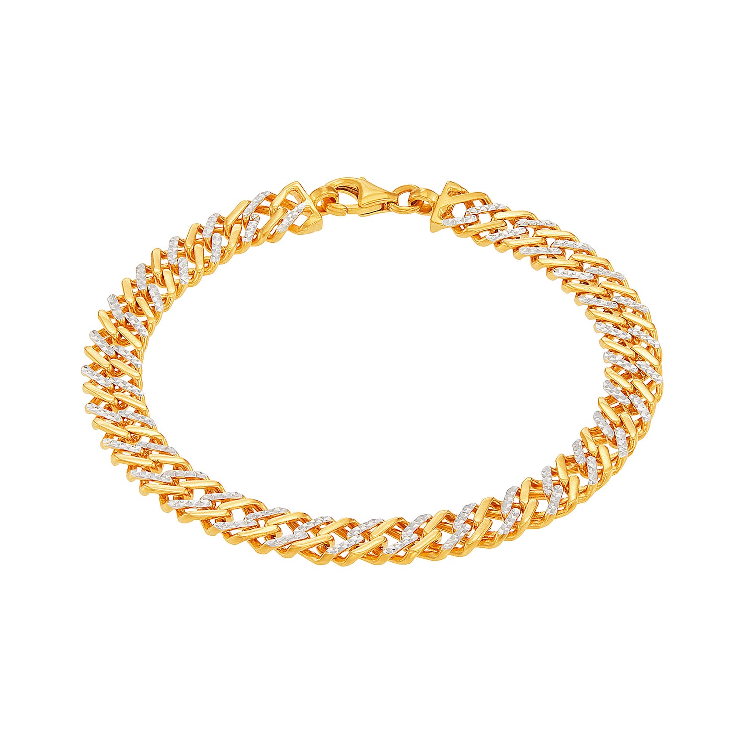 916/22K Yellow and White Gold Bracelet 6700002YWS