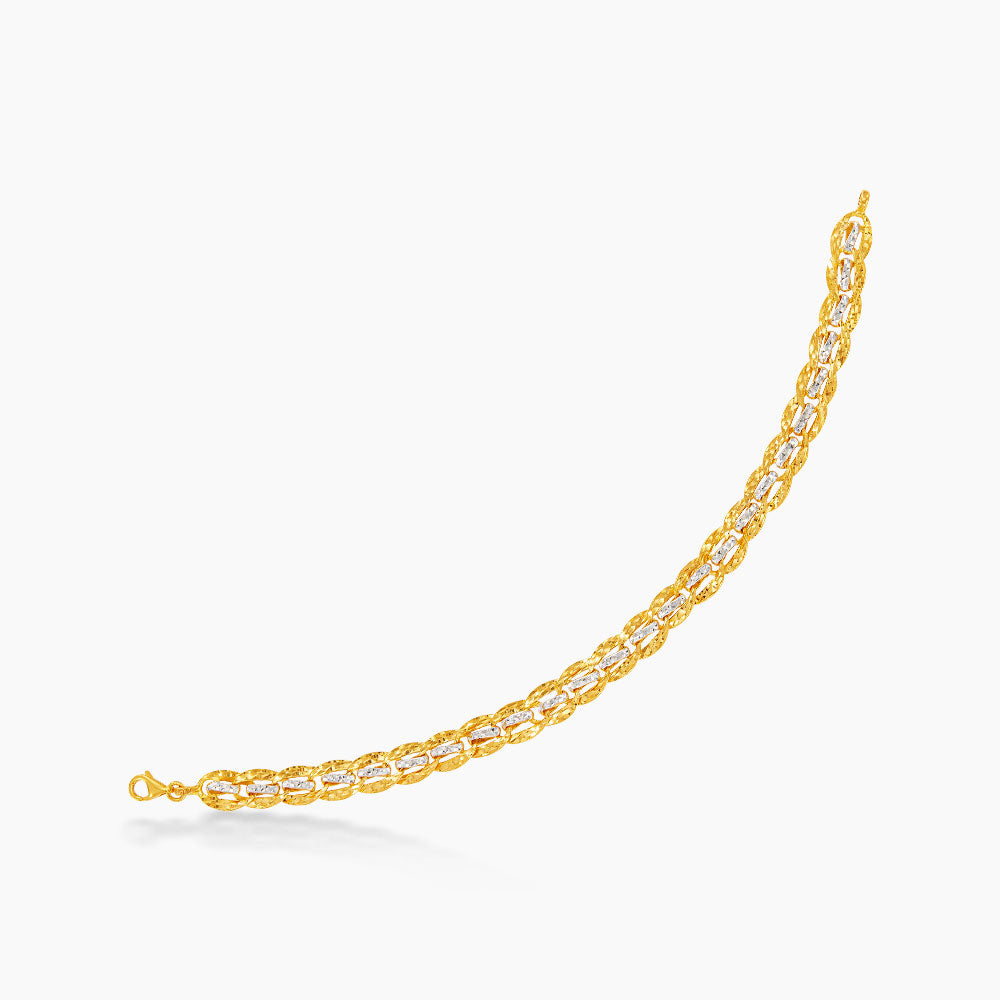 916/22K Yellow and White Gold Bracelet 6700007YWS