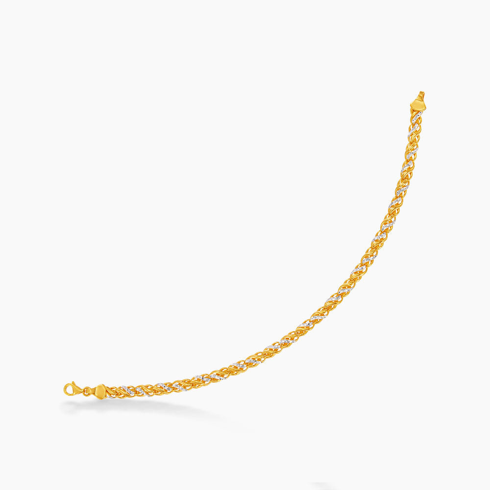 916/22K Yellow and White Gold Bracelet 6700017YWSS