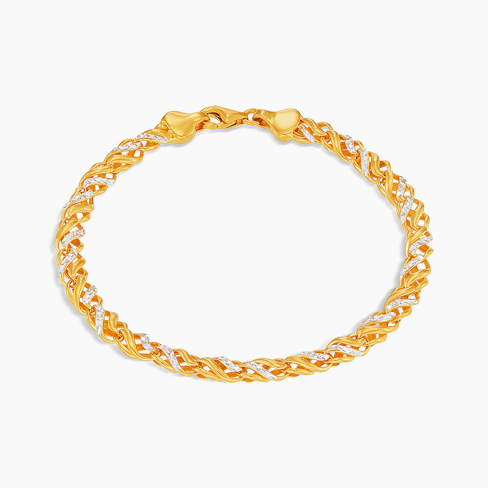 916/22K Yellow and White Gold Bracelet 6700017YWSS