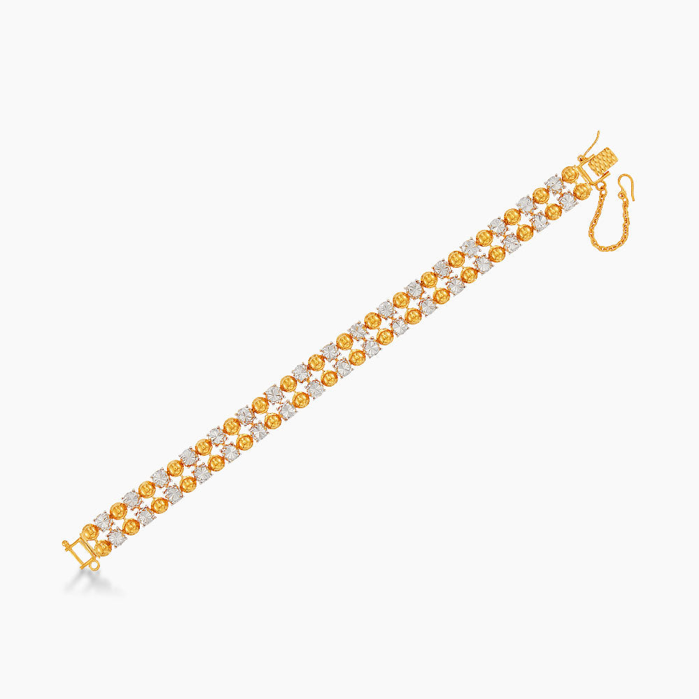 916/22K Yellow and White Gold Bracelet 6700024YW