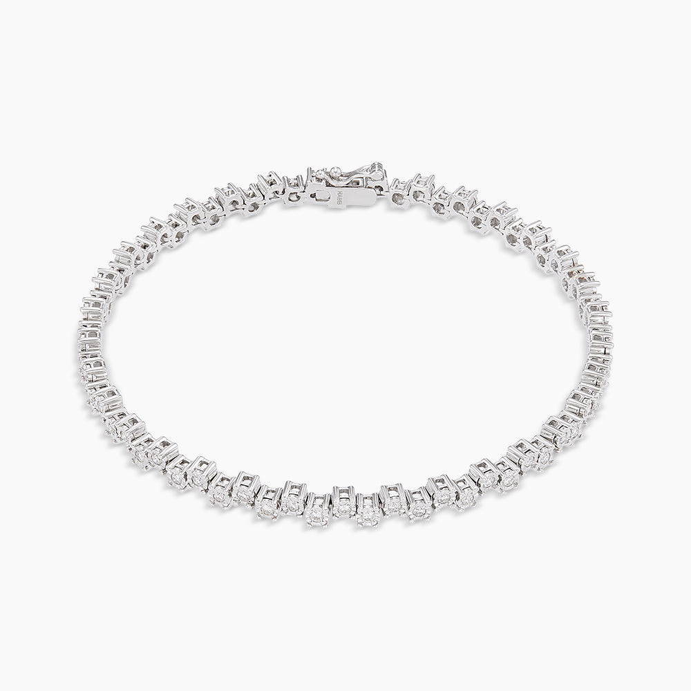 Diamond Tennis Bracelet in 375/9K White Gold 67794
