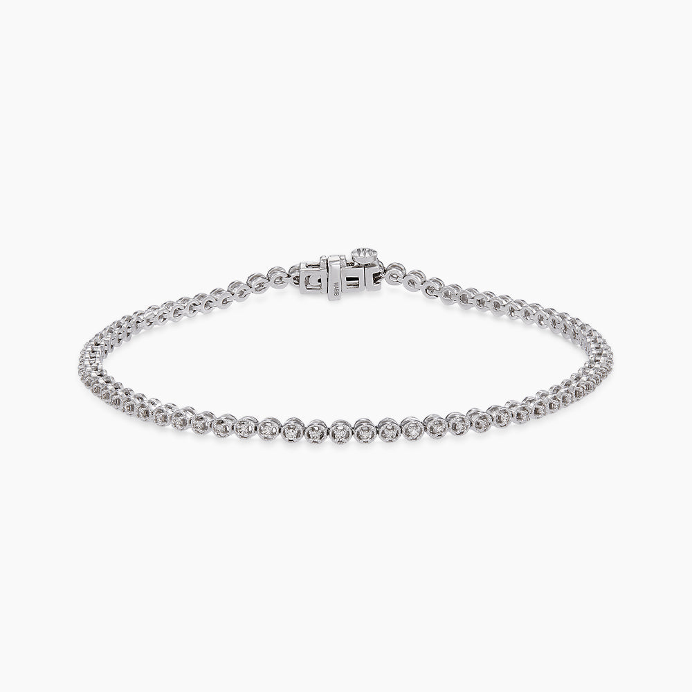 Diamond Bracelet in 585/14K White Gold 681340124