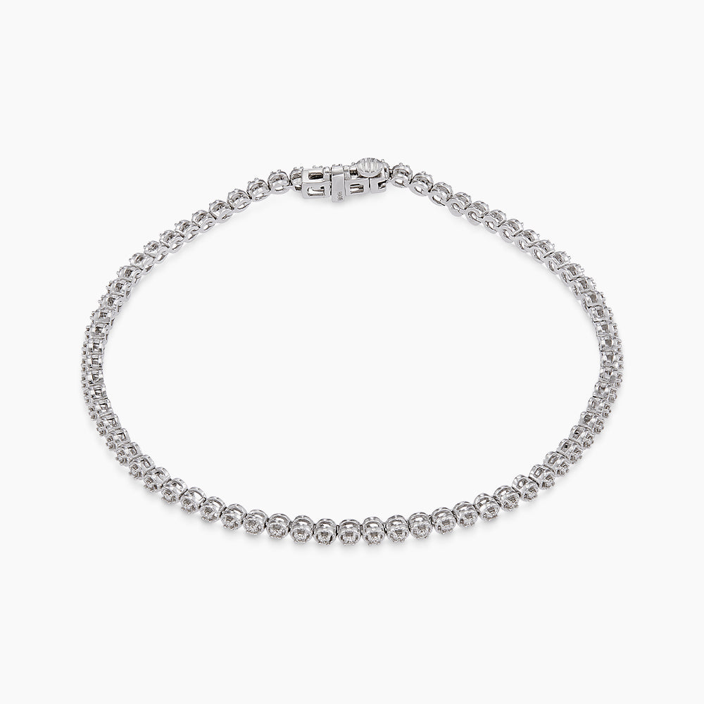 Diamond Bracelet in 585/14K White Gold 681340124