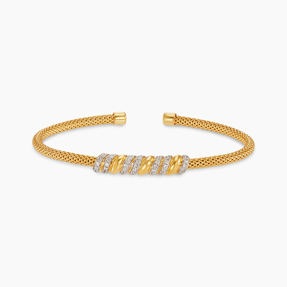 Diamond Bangle in 750/18K Yellow Gold 682680126