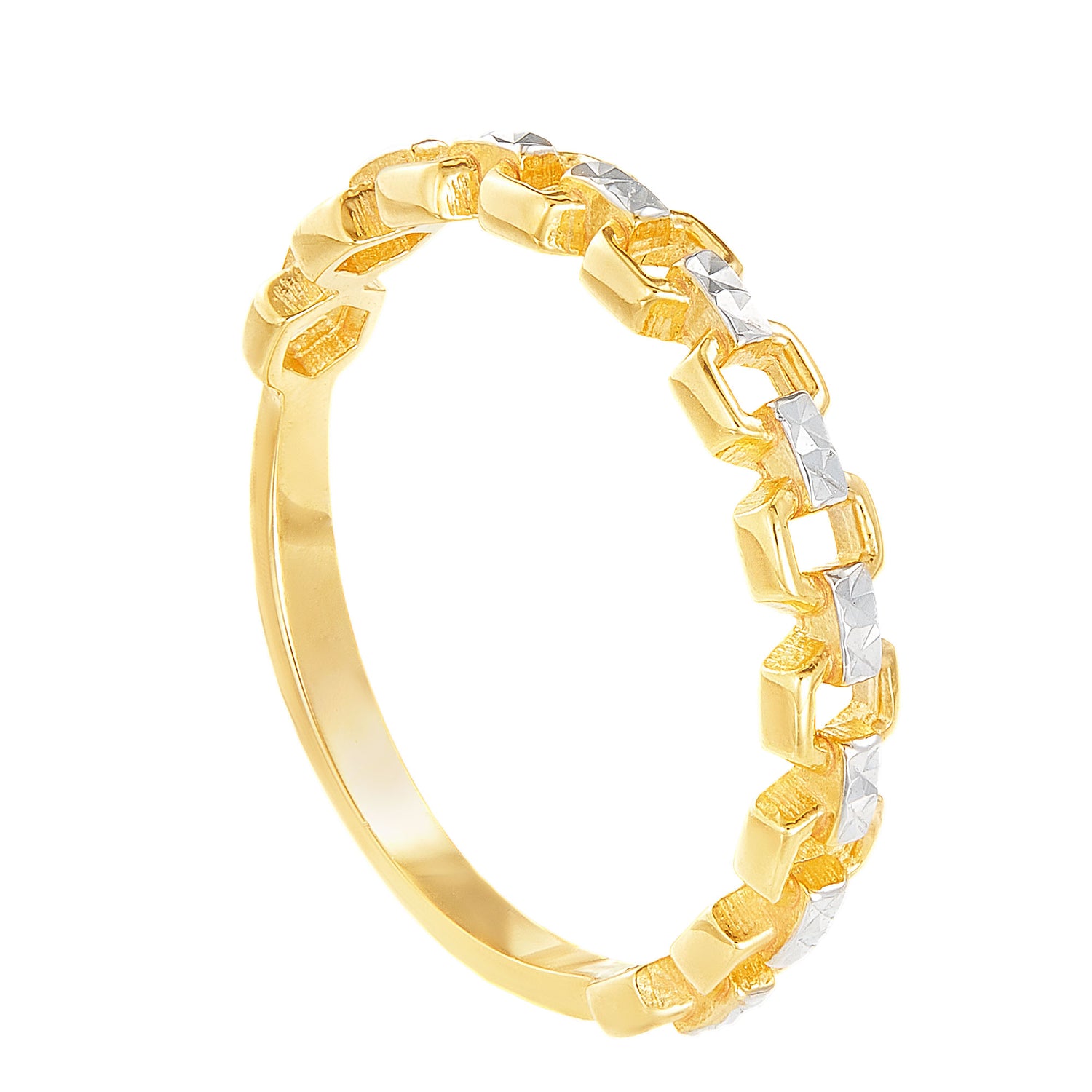 Oro Italia 916 White and Yellow Gold Ring GR45430321-BI (22K Gold)