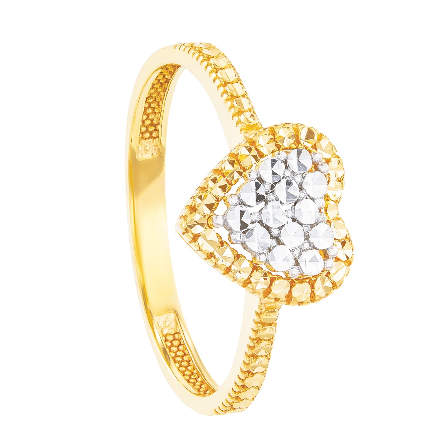 Oro Italia 916 Yellow and White Gold Ring GR45420321-BI (22K Gold)
