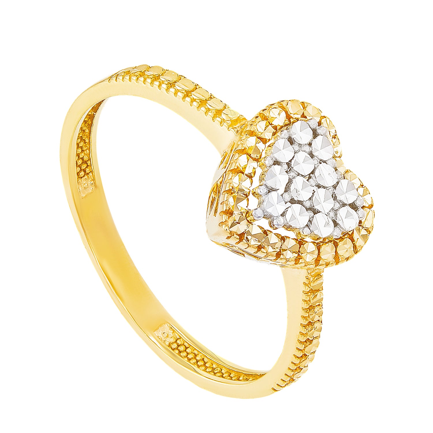 Oro Italia 916 Yellow and White Gold Ring GR45420321-BI (22K Gold)