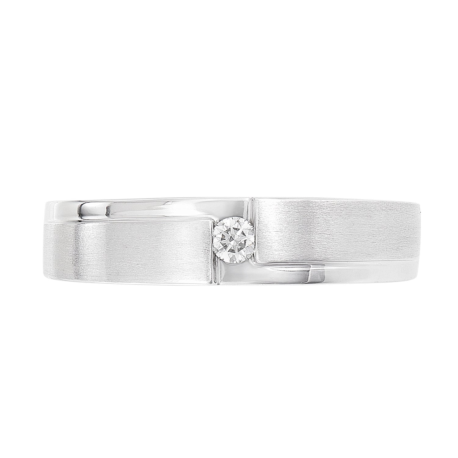 Diamond Men's Ring in 925 Palladium 00971(PLD)