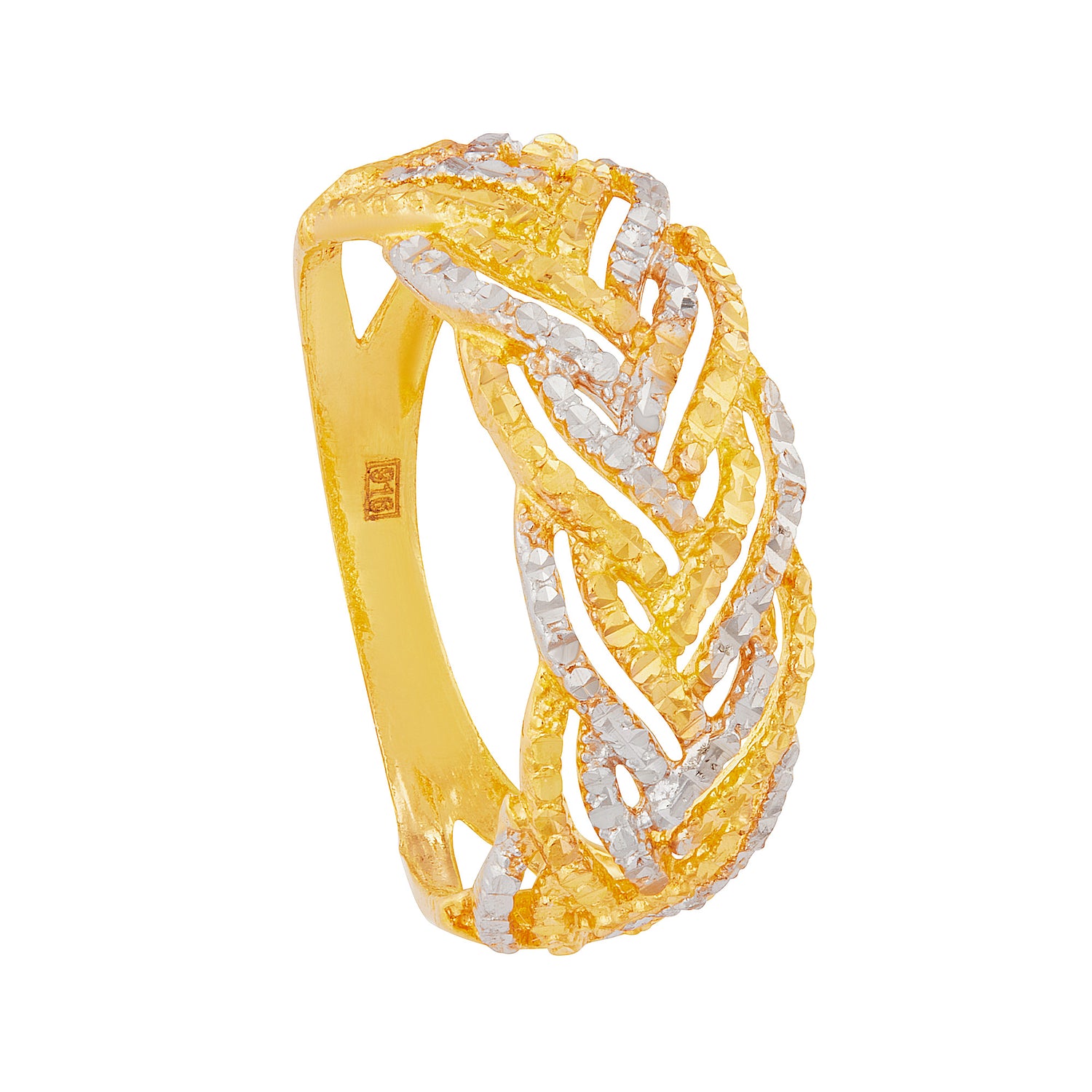916/22K Yellow and White Gold Ring 6200063YW