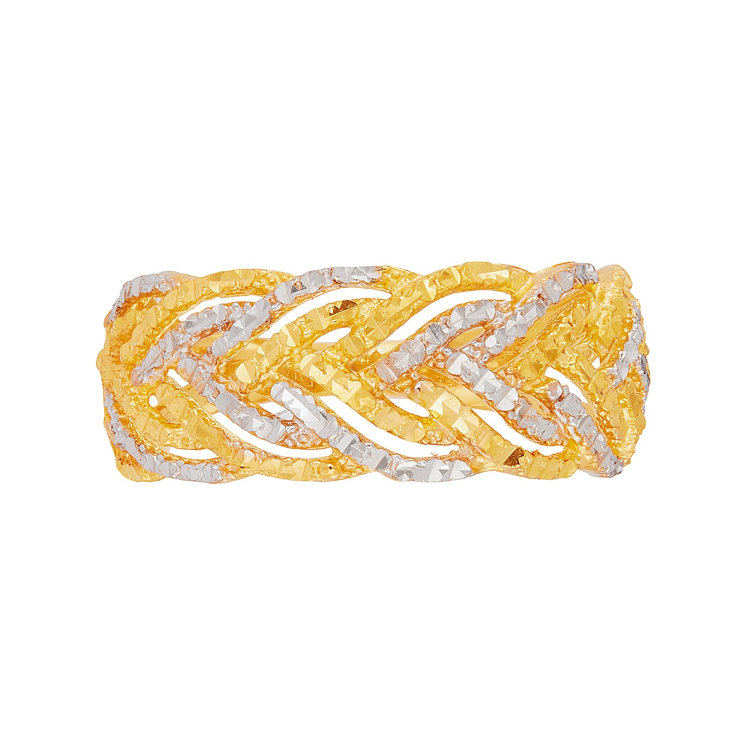 916/22K Yellow and White Gold Ring 6200063YW
