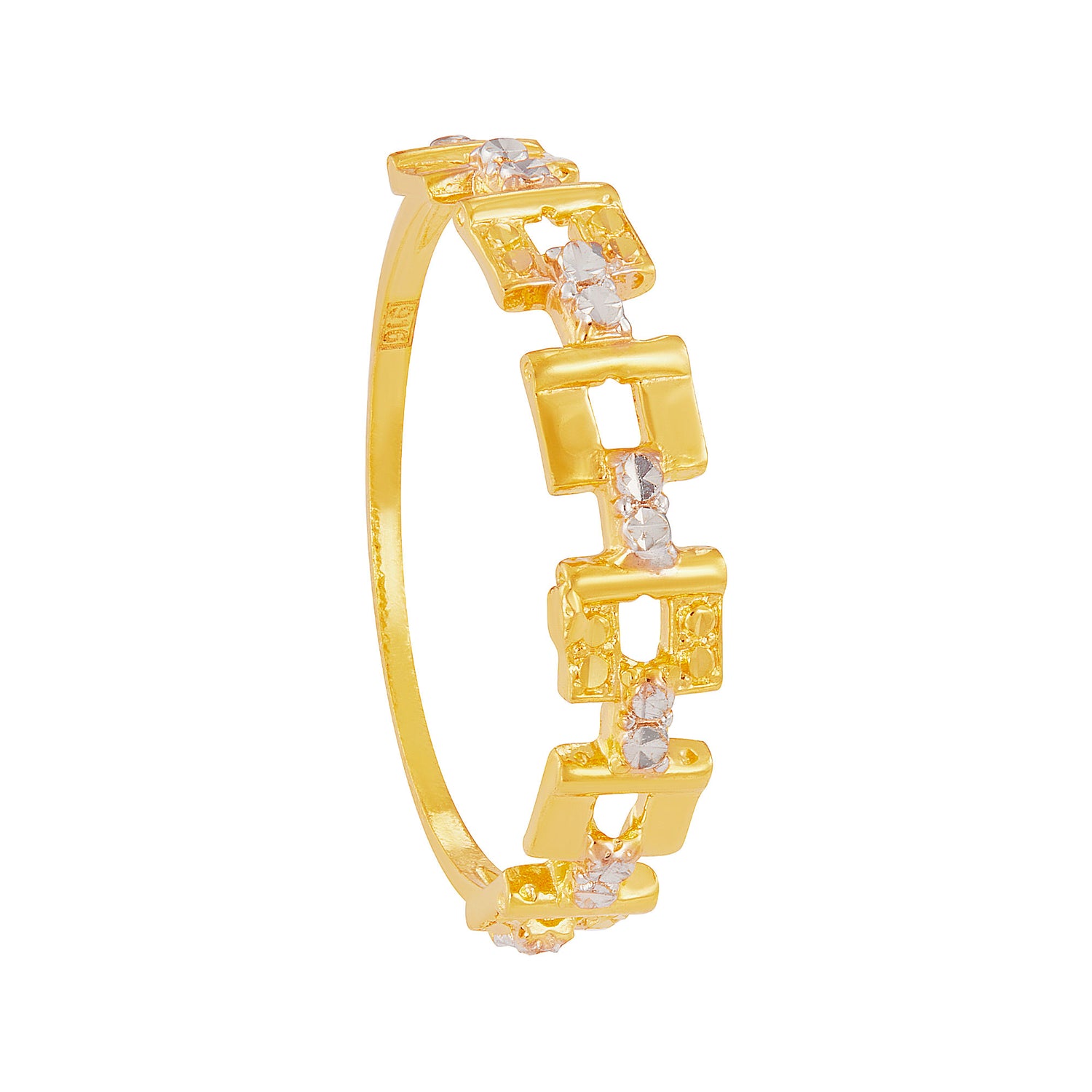 916/22K Yellow and White Gold Ring 6200055YW