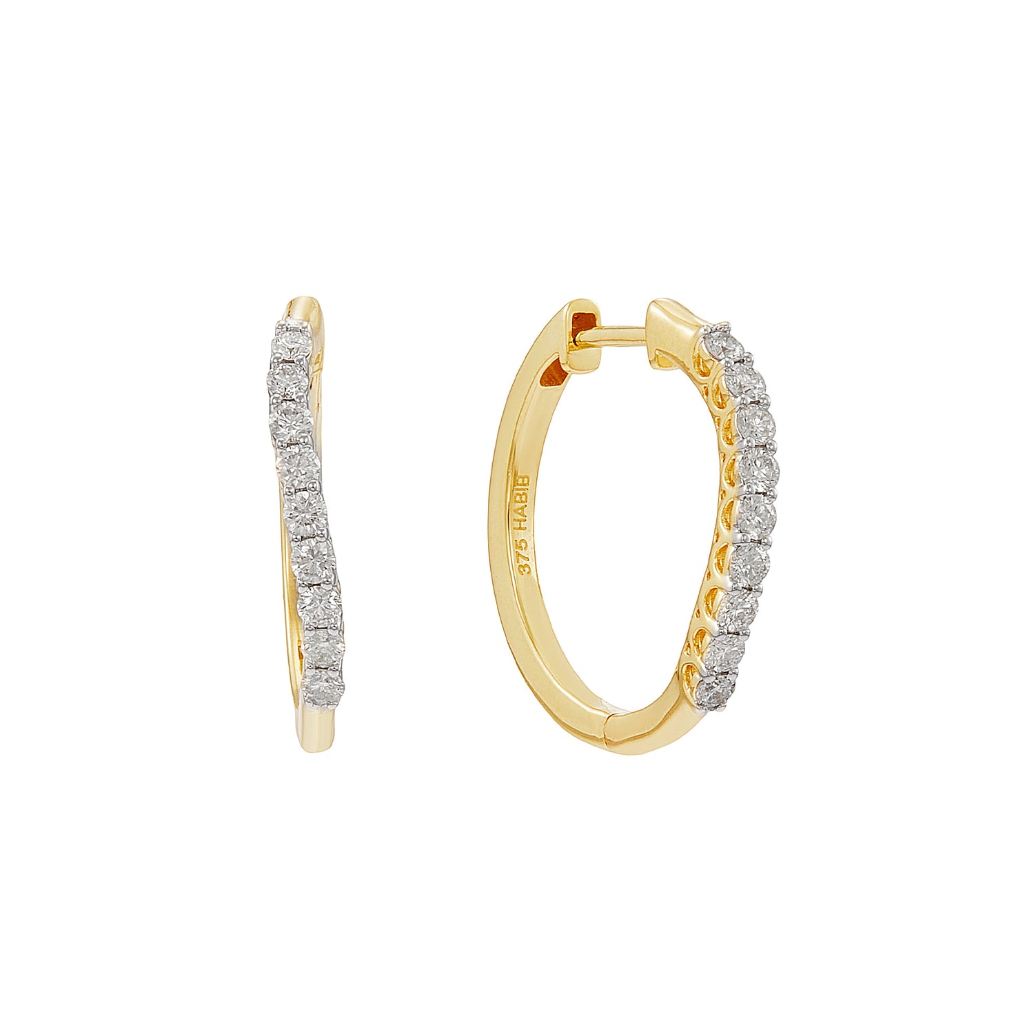 Diamond Earrings in 375/9K Yellow Gold 457890625(YG)
